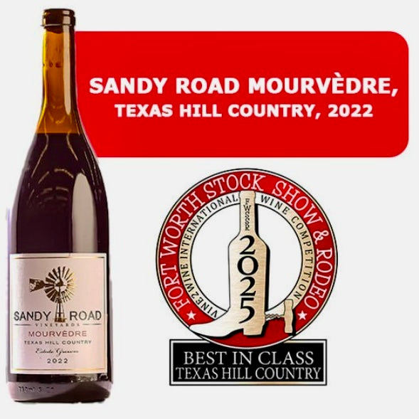 Sandy Road Vineyards Wins Best Texas Hill Country Wine at Fort Worth Rodeo International Wine Competition 2024