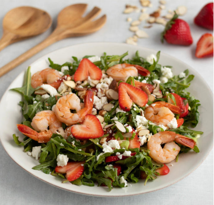 Strawberry, Shrimp and Feta Salad Recipe