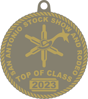 San Antonio Rodeo GOLD Medal Top of Class
